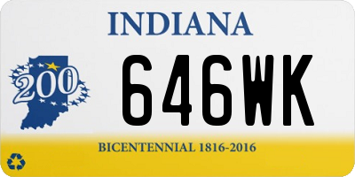 IN license plate 646WK