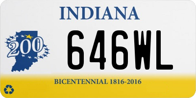 IN license plate 646WL