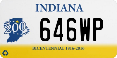 IN license plate 646WP