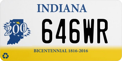 IN license plate 646WR