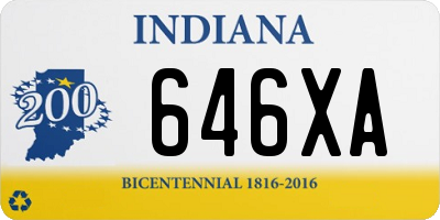 IN license plate 646XA