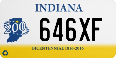 IN license plate 646XF
