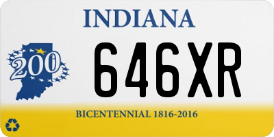 IN license plate 646XR