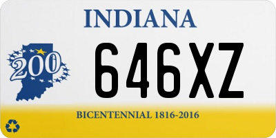 IN license plate 646XZ