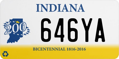 IN license plate 646YA