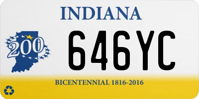 IN license plate 646YC