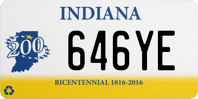 IN license plate 646YE