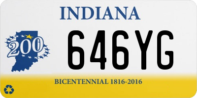 IN license plate 646YG