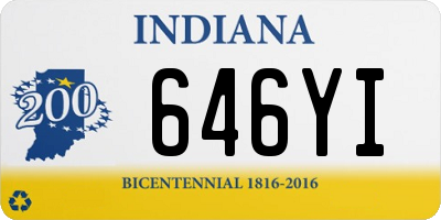 IN license plate 646YI