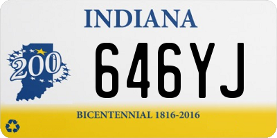 IN license plate 646YJ