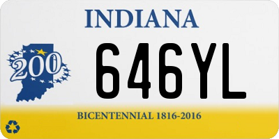 IN license plate 646YL