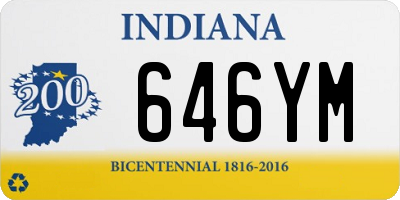 IN license plate 646YM