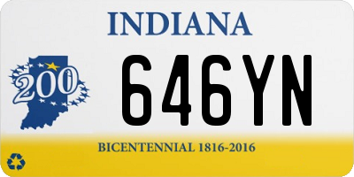 IN license plate 646YN