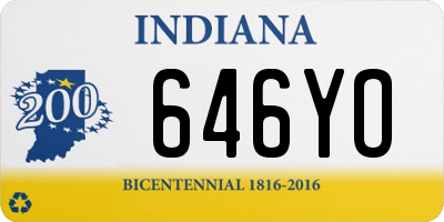 IN license plate 646YO