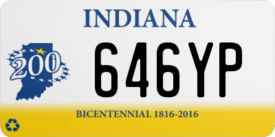 IN license plate 646YP