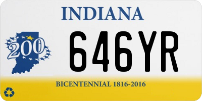 IN license plate 646YR