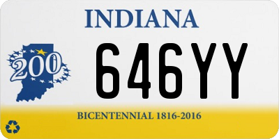 IN license plate 646YY