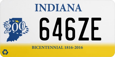 IN license plate 646ZE