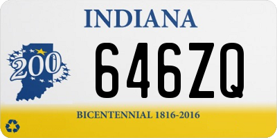 IN license plate 646ZQ