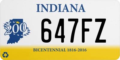 IN license plate 647FZ