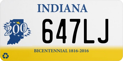 IN license plate 647LJ