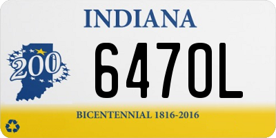 IN license plate 647OL