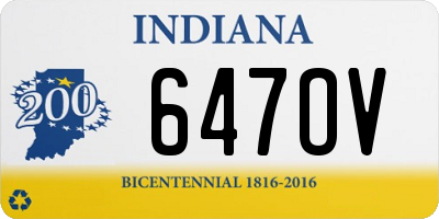 IN license plate 647OV