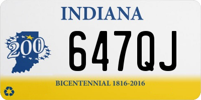 IN license plate 647QJ