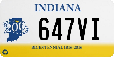 IN license plate 647VI