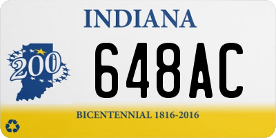 IN license plate 648AC