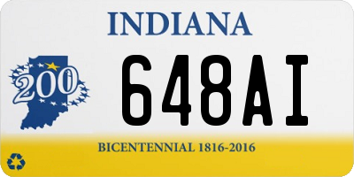 IN license plate 648AI