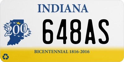 IN license plate 648AS