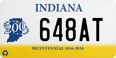 IN license plate 648AT