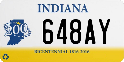 IN license plate 648AY