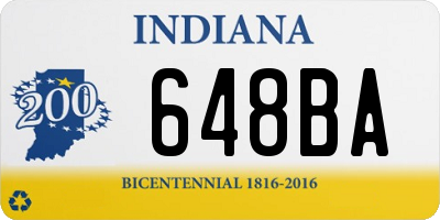 IN license plate 648BA