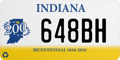 IN license plate 648BH