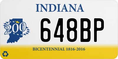 IN license plate 648BP