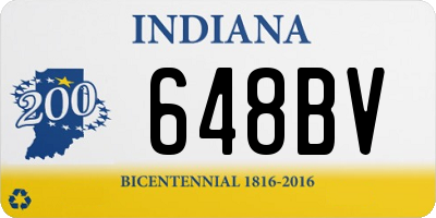 IN license plate 648BV