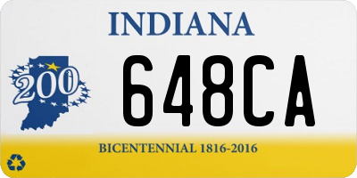 IN license plate 648CA