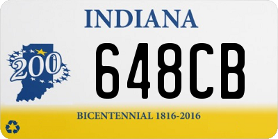 IN license plate 648CB