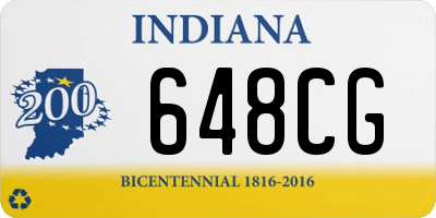 IN license plate 648CG