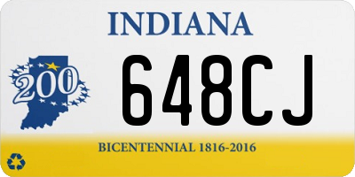 IN license plate 648CJ