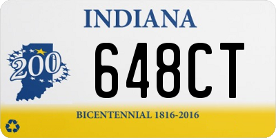 IN license plate 648CT