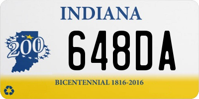 IN license plate 648DA