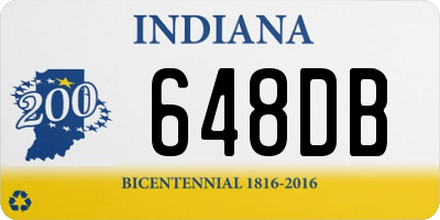 IN license plate 648DB