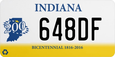 IN license plate 648DF