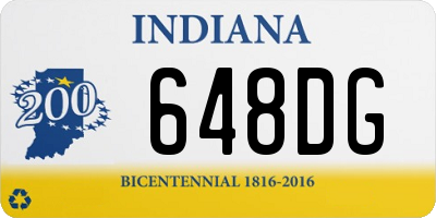 IN license plate 648DG