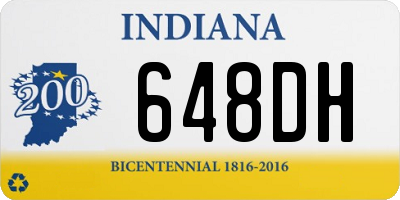 IN license plate 648DH