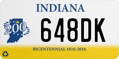 IN license plate 648DK