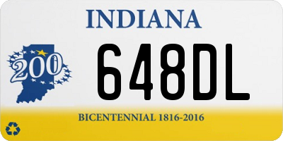 IN license plate 648DL